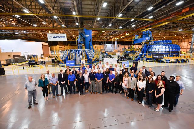 NASA Administrator Tours Michoud Assembly Facility, Highlighting Space Launch System Rocket Progress